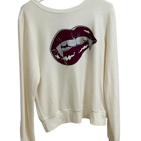 Nwt WILDFOX love bites sweater Long Sleeve Small - Picture 3 of 10